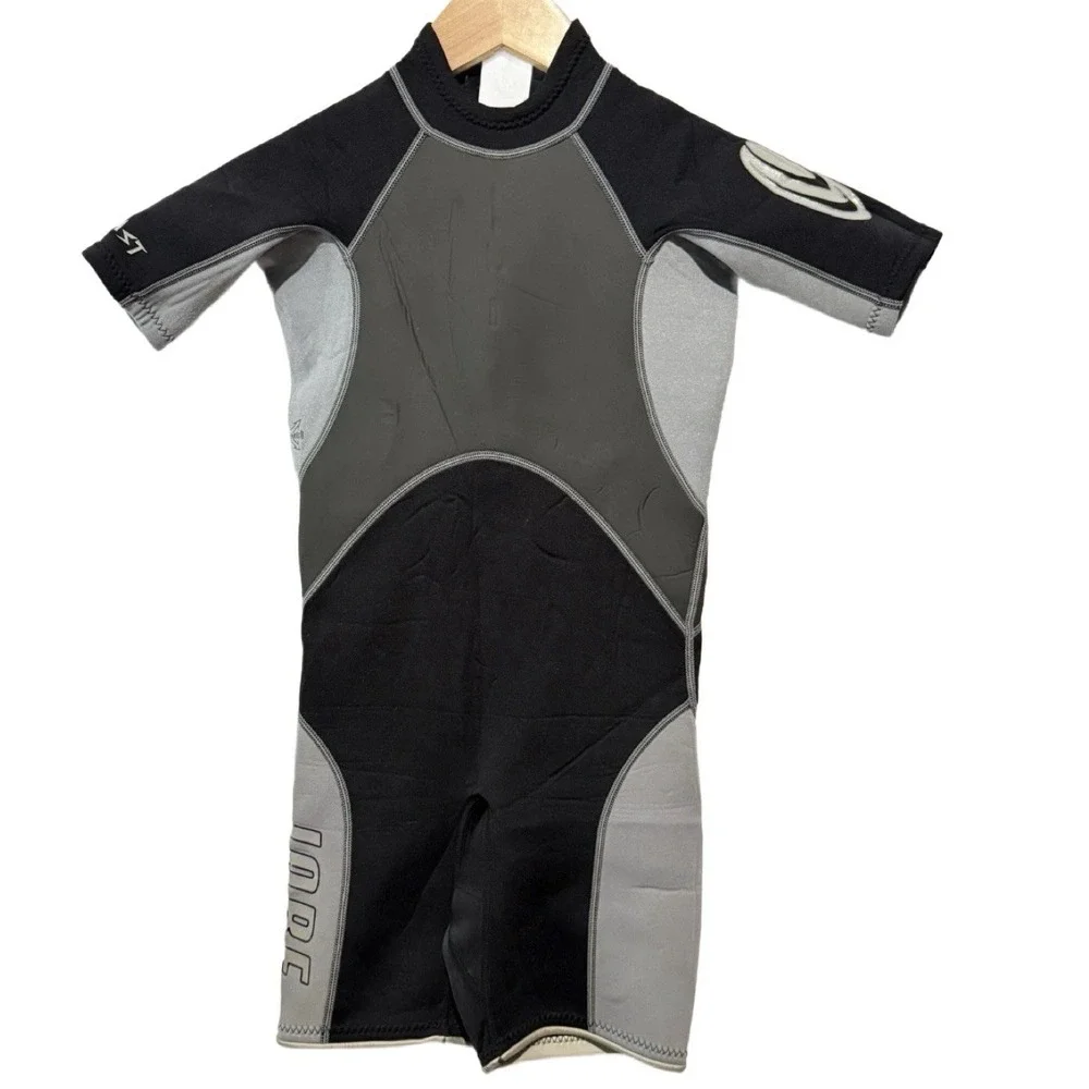Jobe Black‎ Dk. Gray Lt. Gray Wetsuit Unisex Youth Junior Size 12 Stretch Blast